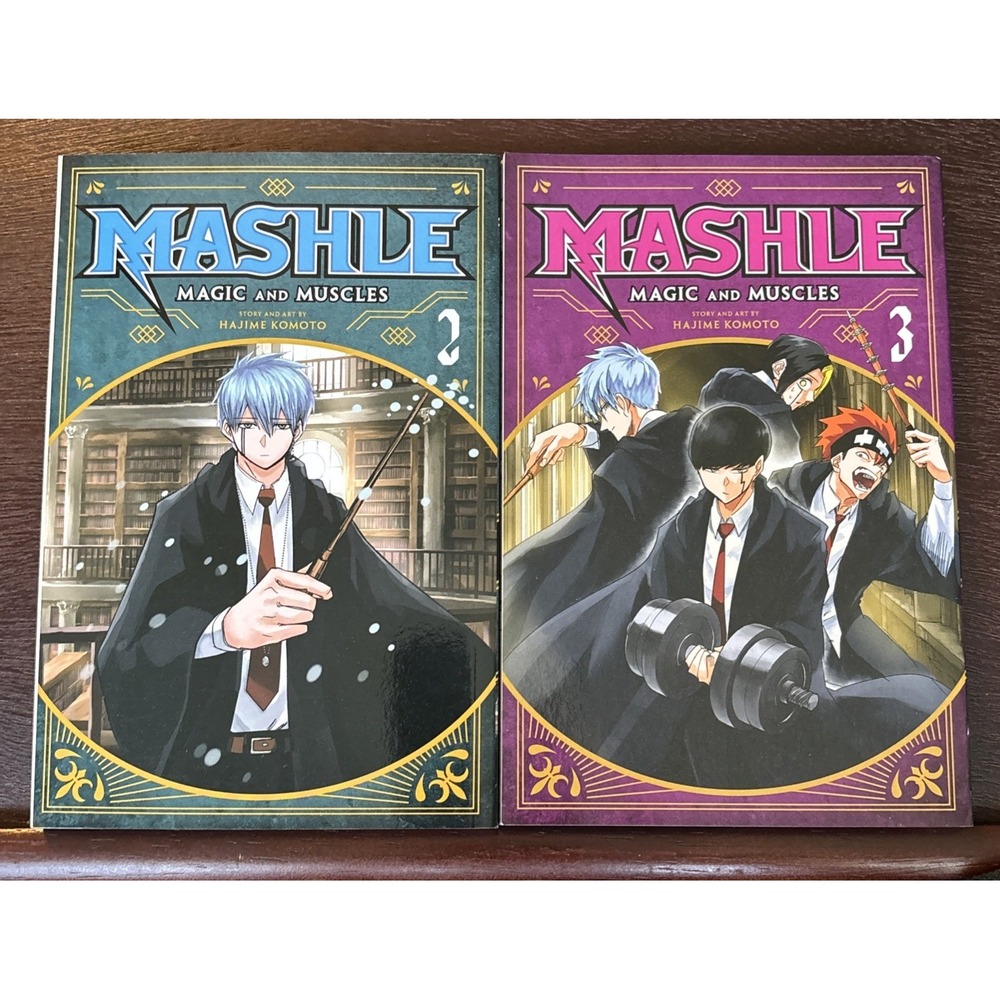 Mashle: Magic and Muscles Volume 2-3 English Viz Media Manga
